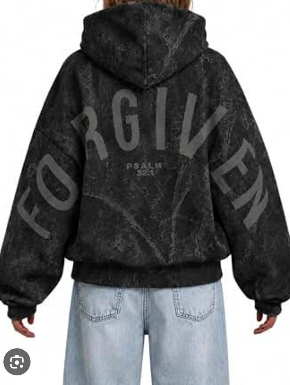 GLO Unisex Forgiven Black Zip Up Hoodie Sweatshirt Size XL Streetwear NWT